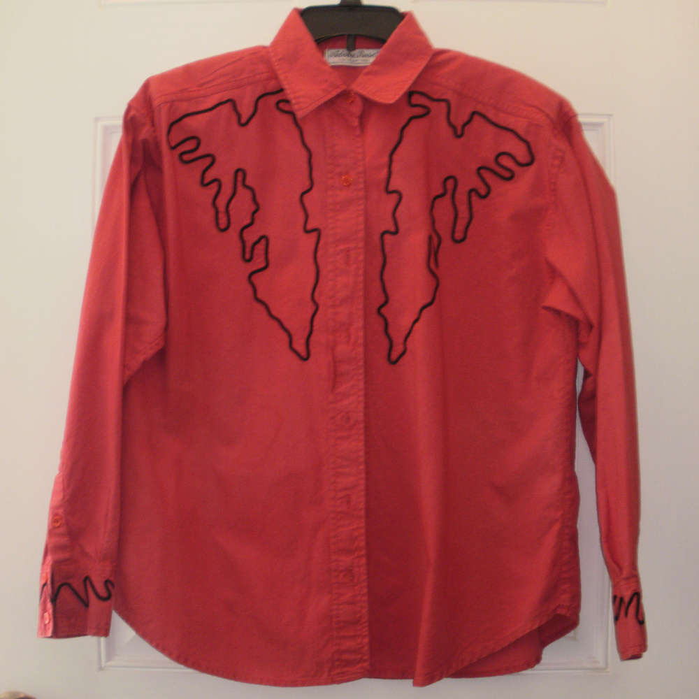 100% Cotton Button Down Western Shirt/Blouse.